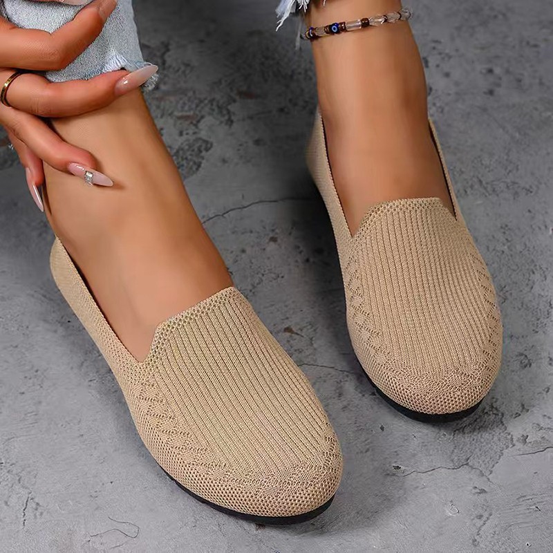 Formal Wear Women'S Loafers - 여성용 니트 로퍼 경량 안티 슬립