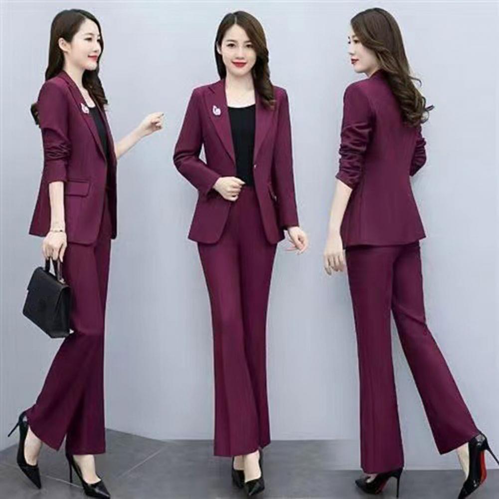Women'S Formal Wear Pants - 2피스/세트 여성 정장 코트 팬츠 세트