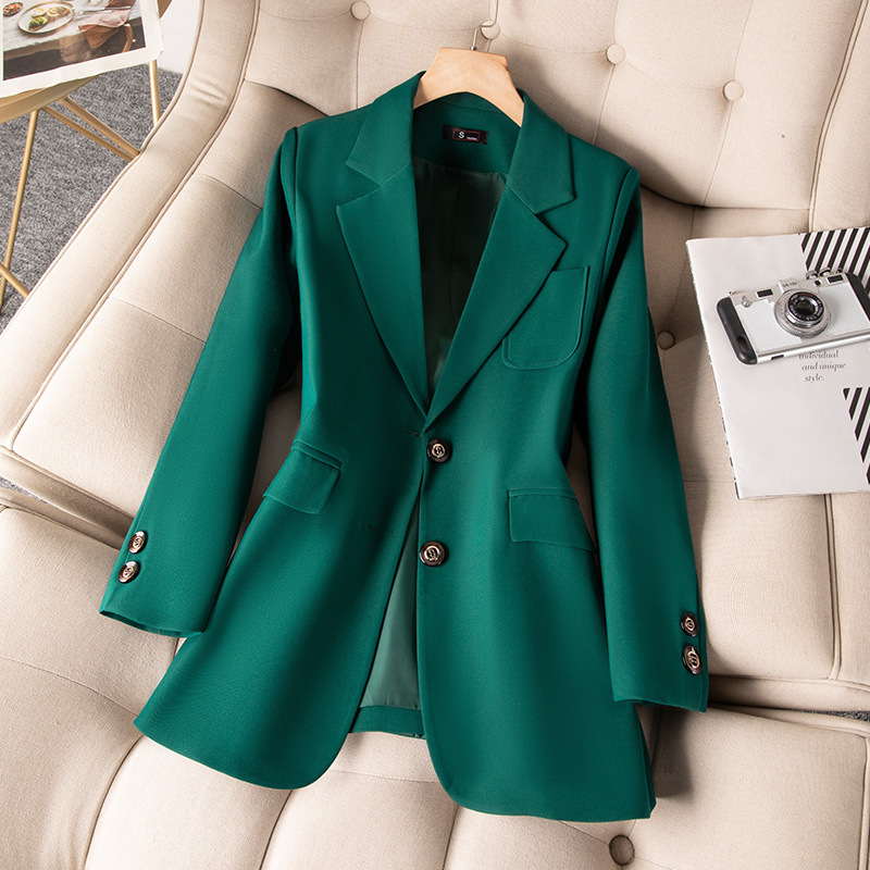Women Formal Wear With Black Blazer - 여성용 정장 블레이저 코트, 긴 소매