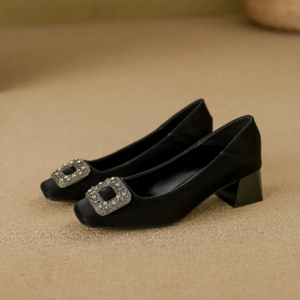 2026년 여성 정장용 하이힐, 사각 버클 장식의 굵은 - Women Formal Wear With Shoes 리뷰 및 가격