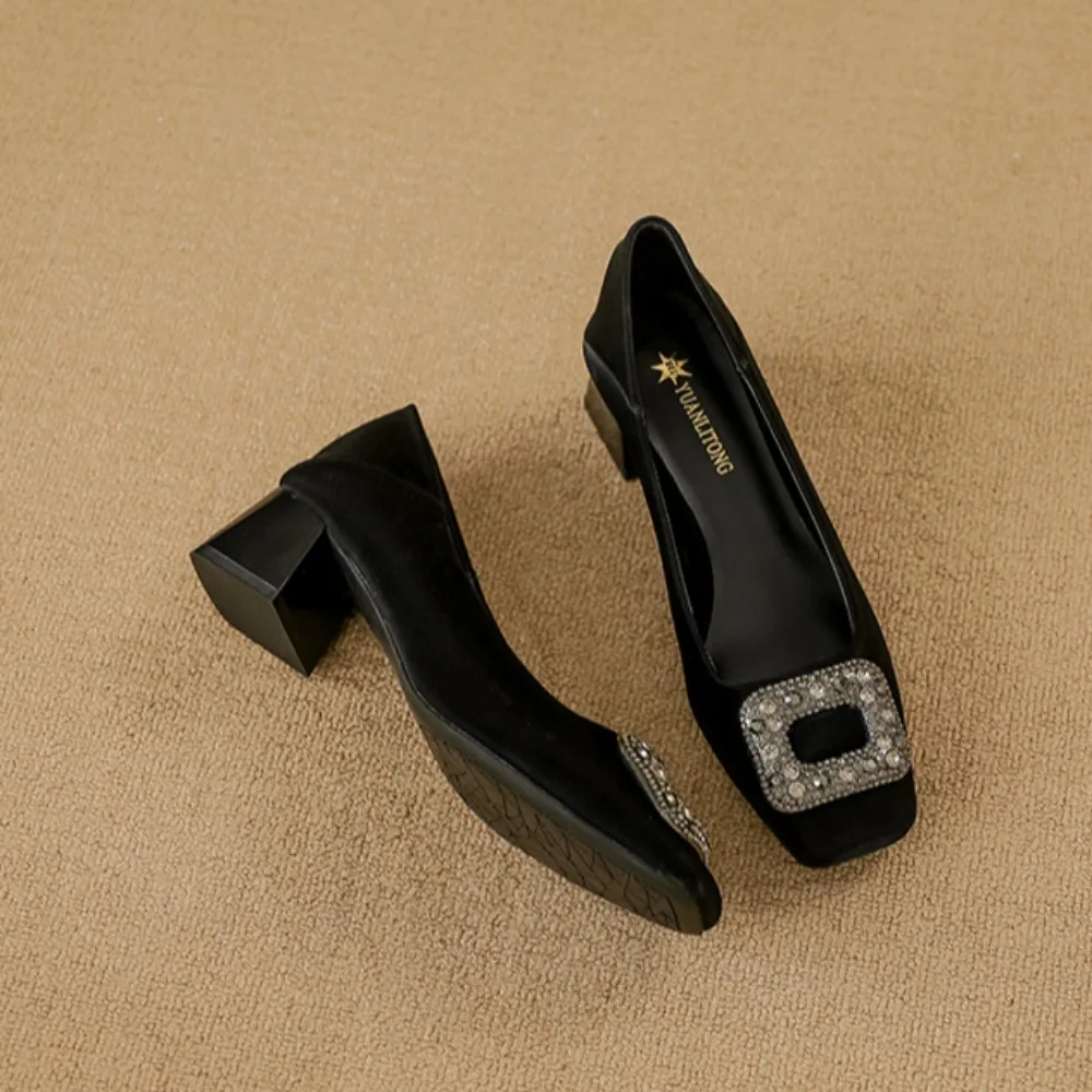 2026년 여성 정장용 하이힐, 사각 버클 장식의 굵은 - Women Formal Wear With Shoes 리뷰 및 가격