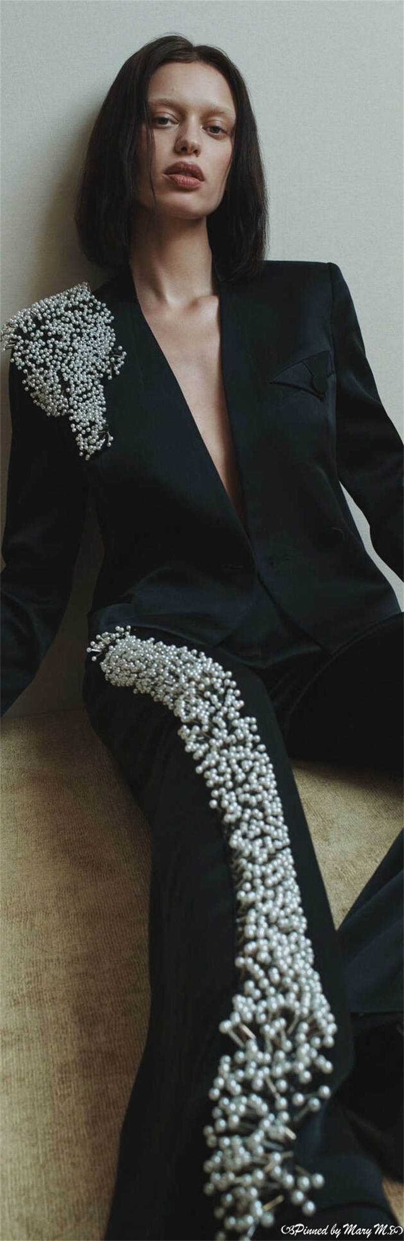 흑인 여성 사무복 세트 진주 2 조각 블레이저 + 바지 - Women Formal Wear With Black Blazer 리뷰 및 가격