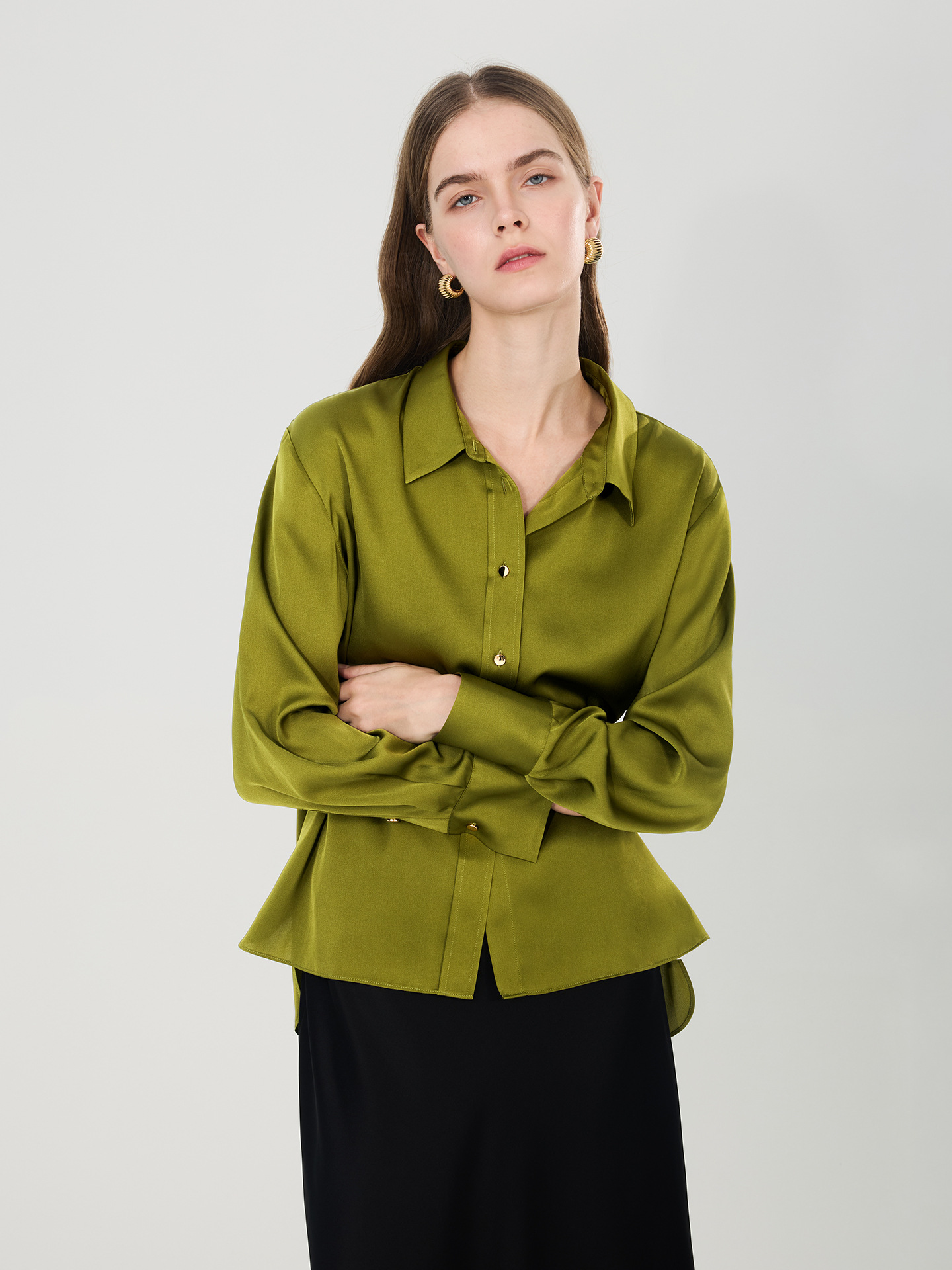 2026 신상 멀베리 실크 셔츠 여성용 턴다운 칼라 블 - Women Formal Blouses For Evening Wear 리뷰 및 가격