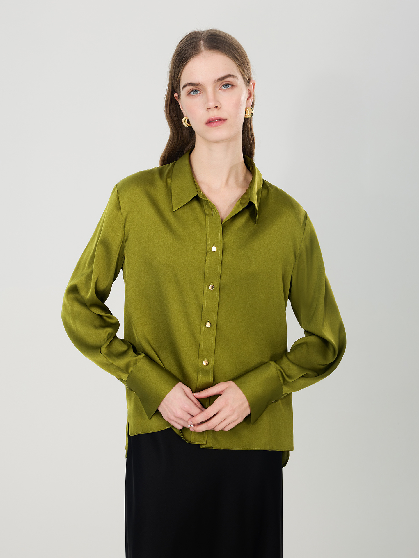 2026 신상 멀베리 실크 셔츠 여성용 턴다운 칼라 블 - Women Formal Blouses For Evening Wear 리뷰 및 가격