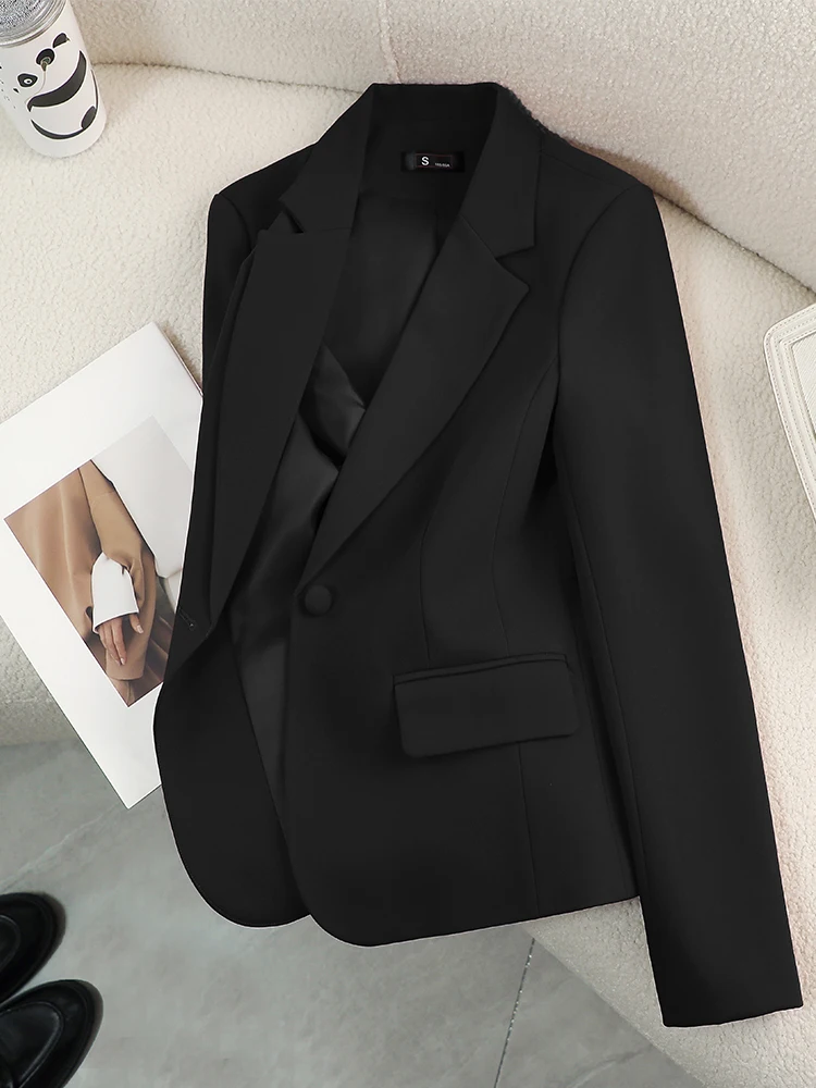 여성 블레이저 여성용 레드 그린 베이지 블랙 솔리드 여 - Women Formal Wear With Black Blazer 리뷰 및 가격