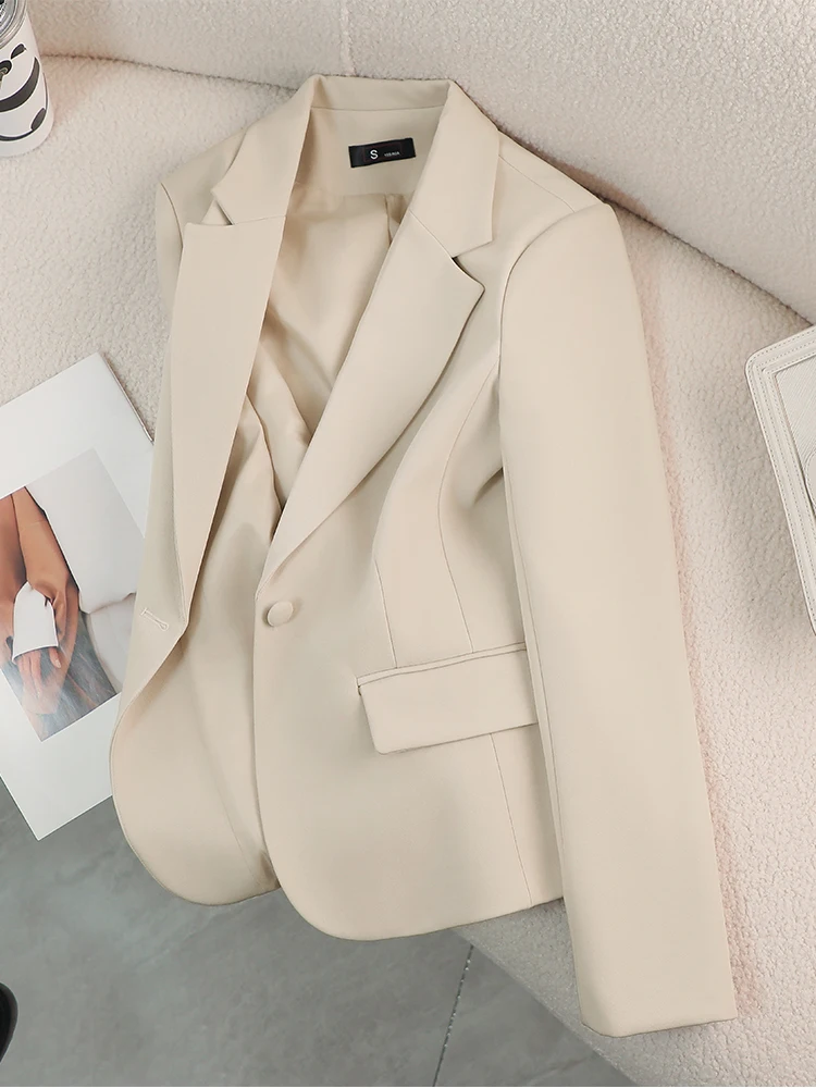 여성 블레이저 여성용 레드 그린 베이지 블랙 솔리드 여 - Women Formal Wear With Black Blazer 리뷰 및 가격