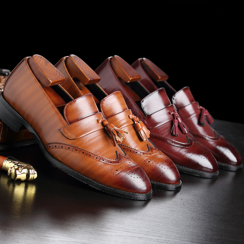 클래식 남성 가죽 태슬 로퍼 수제 슬립온 캐주얼 정장  - Formal Wear Women'S Loafers 리뷰 및 가격