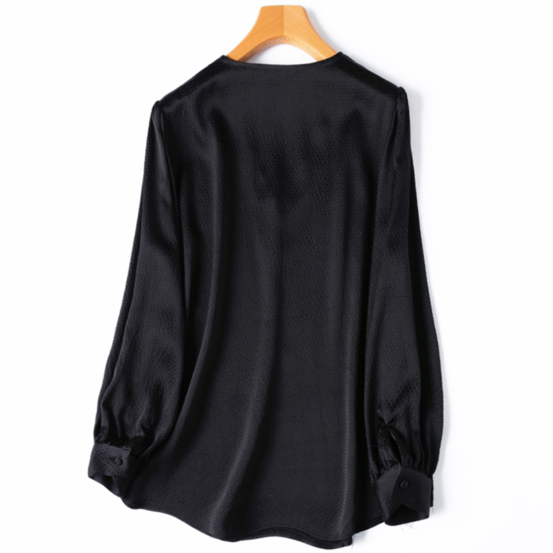 여성 실크 블라우스 93% 뽕나무 실크 7% 스판덱스  - Silk Blouse Button 리뷰 및 가격