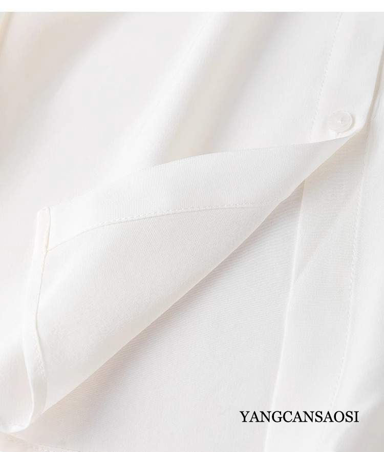 2025 여성 패션 새로운 100% 천연 뽕나무 실크  - Silk Blouse Button 리뷰 및 가격