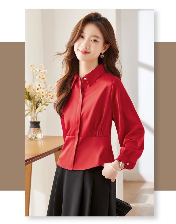 긴 소매 셔츠 여성 코튼 프릴 편안한 핏 Cottage - Women Formal Blouses For Evening Wear 리뷰 및 가격