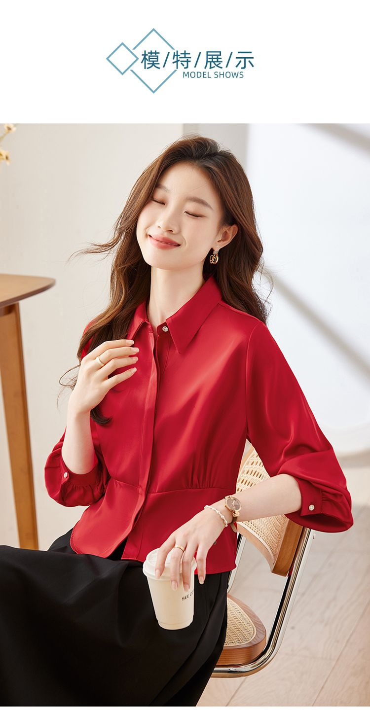 긴 소매 셔츠 여성 코튼 프릴 편안한 핏 Cottage - Women Formal Blouses For Evening Wear 리뷰 및 가격