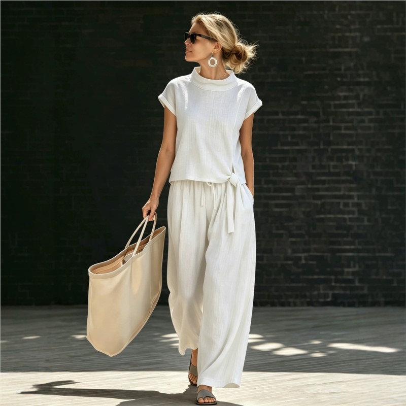 2026 신상 여름 여성 바지 세트 단색 버튼 V넥 우 - Women'S Formal Wear Pants 리뷰 및 가격
