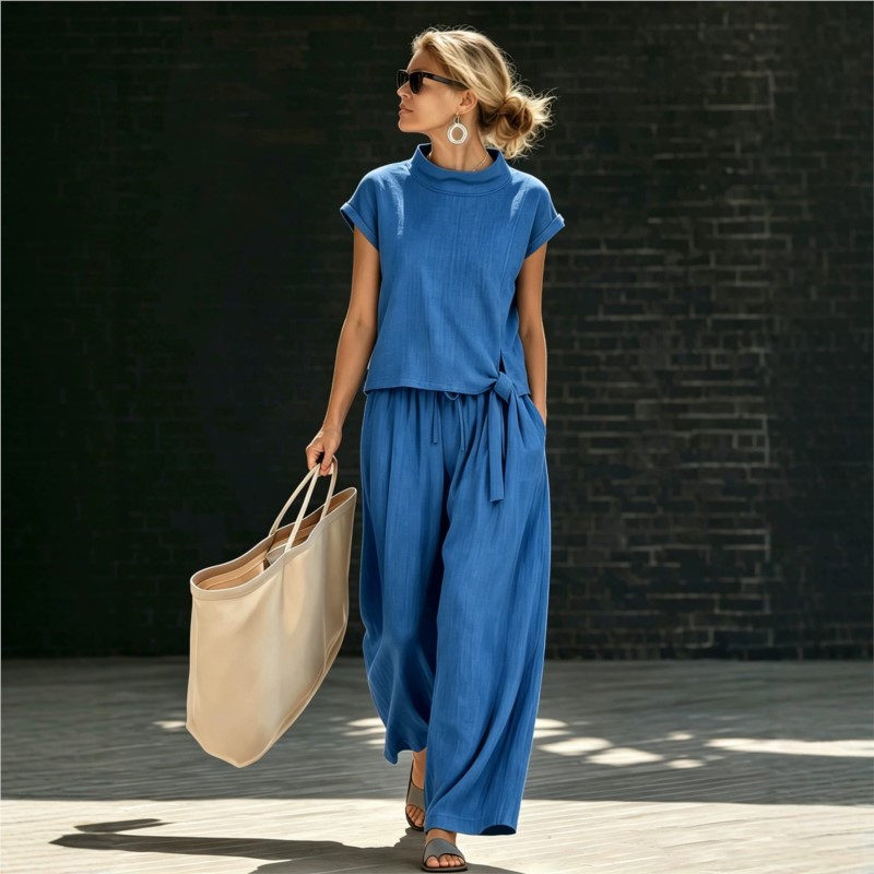 2026 신상 여름 여성 바지 세트 단색 버튼 V넥 우 - Women'S Formal Wear Pants 리뷰 및 가격