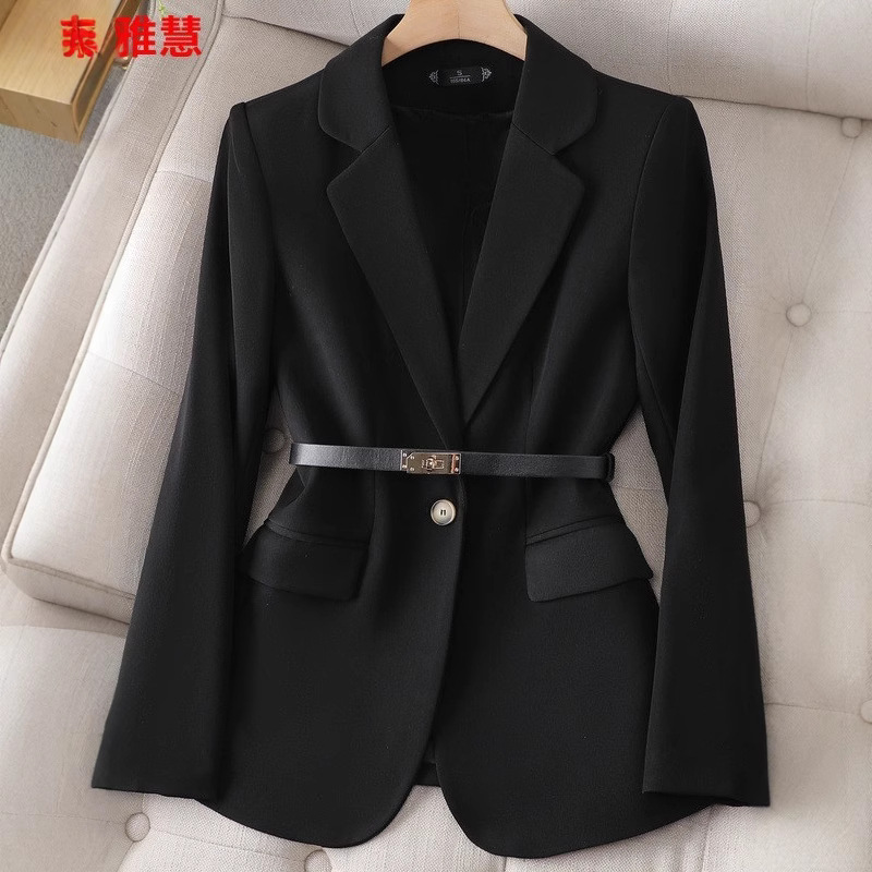 오피스 레이디 블레이저 여성 재킷 긴 소매 싱글 버튼  - Women Formal Wear With Black Blazer 리뷰 및 가격