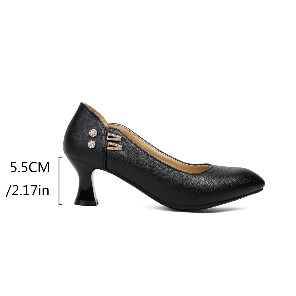가을 성숙한 여성용 펌프스 5cm 키튼힐 오버사이즈 여 - Women Formal Office Wear Shoes 리뷰 및 가격