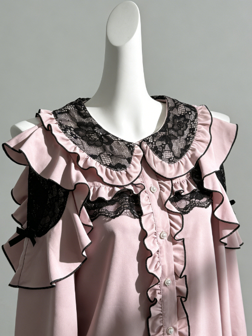 카와이 하라주쿠 JK 여성용 보우 레이스 경량 귀여운  - Women Formal Blouses For Evening Wear 리뷰 및 가격