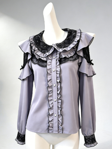 카와이 하라주쿠 JK 여성용 보우 레이스 경량 귀여운  - Women Formal Blouses For Evening Wear 리뷰 및 가격