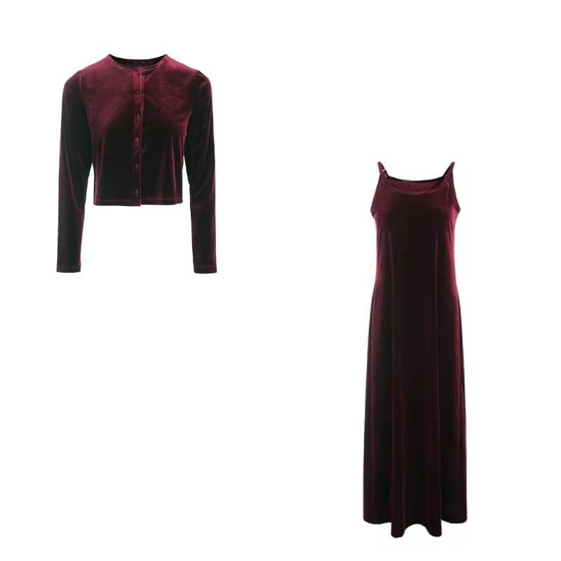 가을 겨울 여성 긴팔 드레스 슈트 단색 멜빵 롱 드레스 - Formal Dress Female 리뷰 및 가격