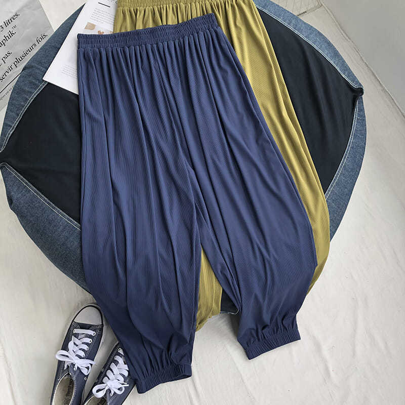 플러스 사이즈 6XL 150KG 여름 얇은 바지 솔리드 - Women'S Formal Wear Pants 리뷰 및 가격