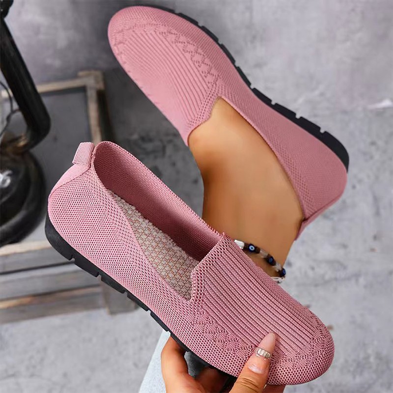 여성용 니트 로퍼 경량 안티 슬립 여성 플랫 슈즈 데일 - Formal Wear Women'S Loafers 리뷰 및 가격