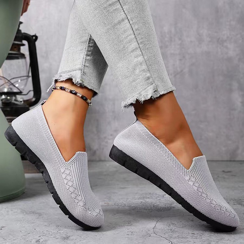 여성용 니트 로퍼 경량 안티 슬립 여성 플랫 슈즈 데일 - Formal Wear Women'S Loafers 리뷰 및 가격
