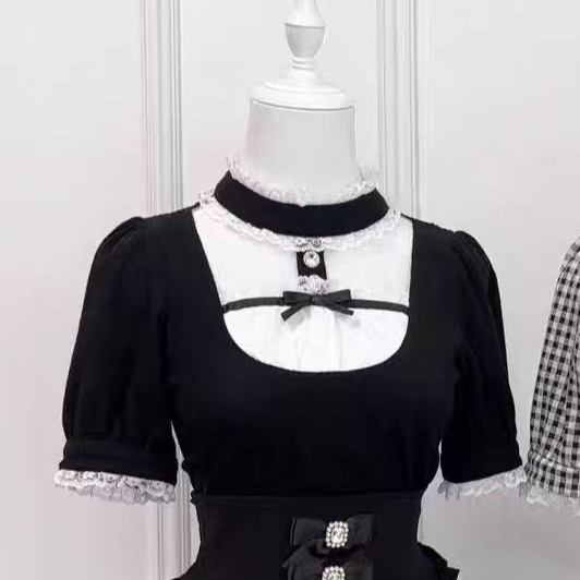 일본 로리타 블라우스 여성용 귀여운 하라주쿠 JK 리본 - Women Formal Blouses For Evening Wear 리뷰 및 가격