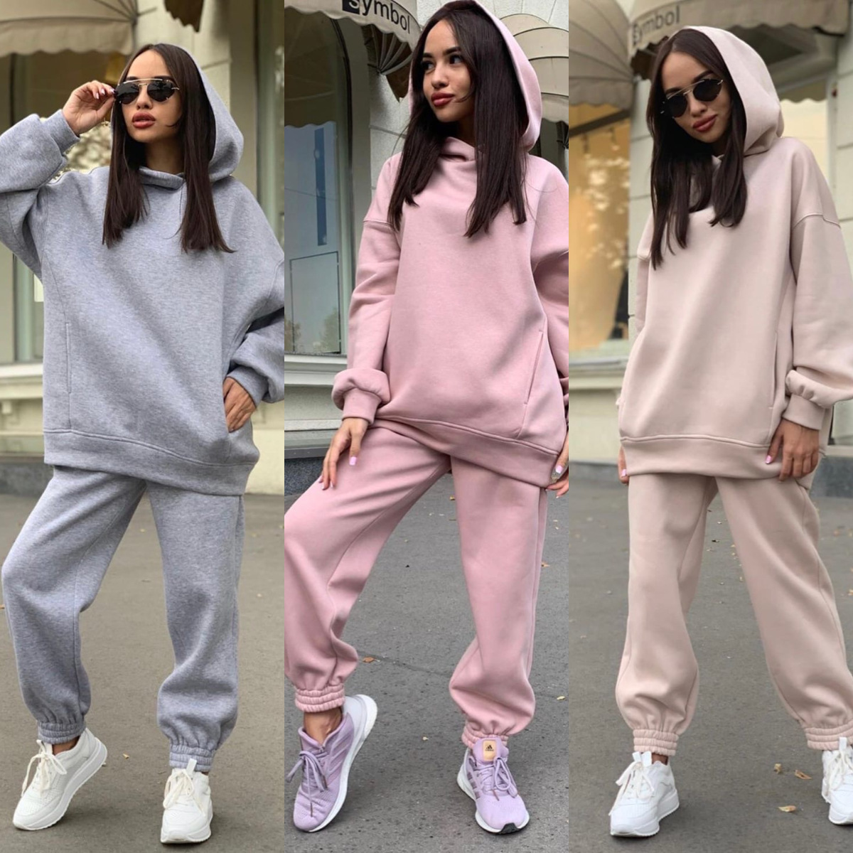 모노크롬 후드 후디 세트 캐주얼 유럽 아메리칸 패션 2 - Monochrome Suit Set 리뷰 및 가격