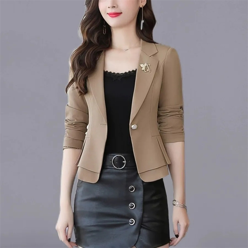 여성용 레드 그린 베이지 블랙 솔리드 여성 비즈니스 워 - Women Formal Wear With Black Blazer 리뷰 및 가격