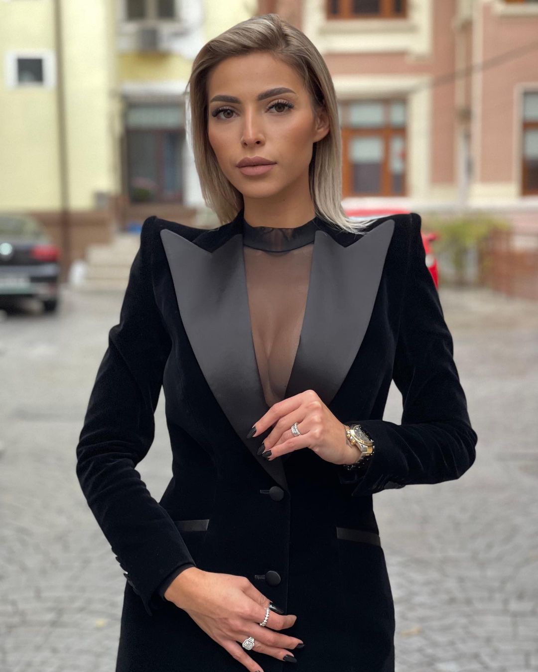 커스터마이징 쿨 블랙 여성용 블레이저 정장, 스트리트  - Women Formal Wear With Black Blazer 리뷰 및 가격