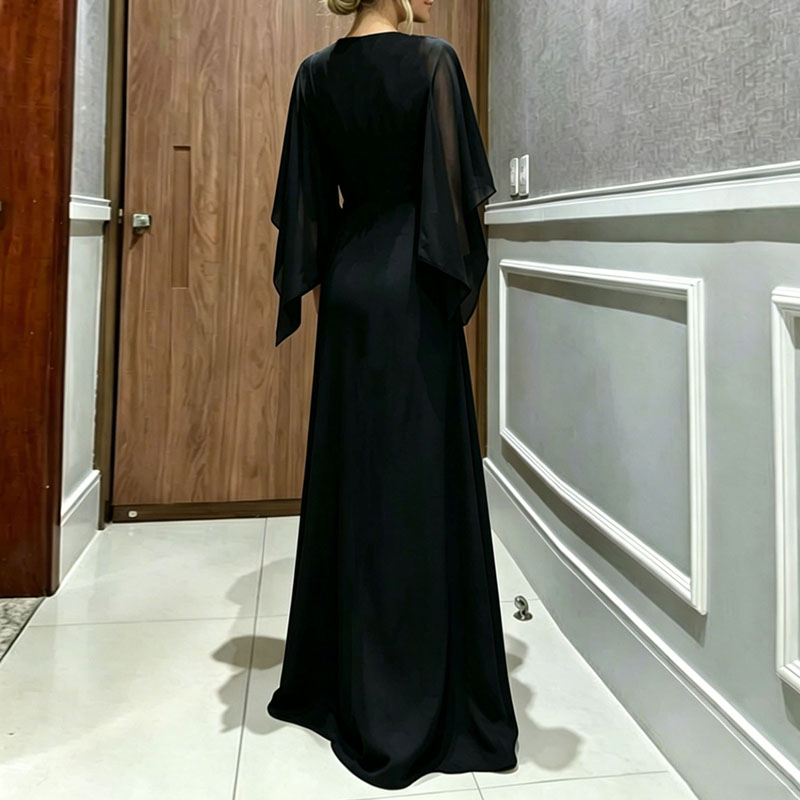 여성 정장 점프수트 2피스 세트 시스루 플레어 슬리브  - Female Formal Wear 리뷰 및 가격