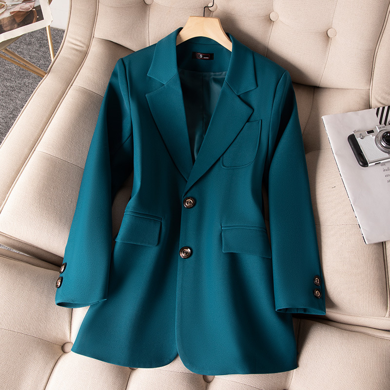 여성용 정장 블레이저 코트, 긴 소매 싱글 브레스트 재 - Women Formal Wear With Black Blazer 리뷰 및 가격