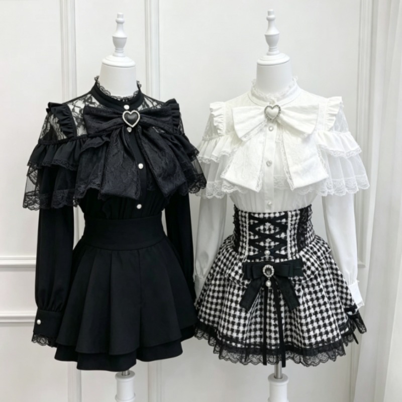 2026 일본 카와이 로리타 블라우스 여성 하라주쿠 스 - Women Formal Blouses For Evening Wear 리뷰 및 가격